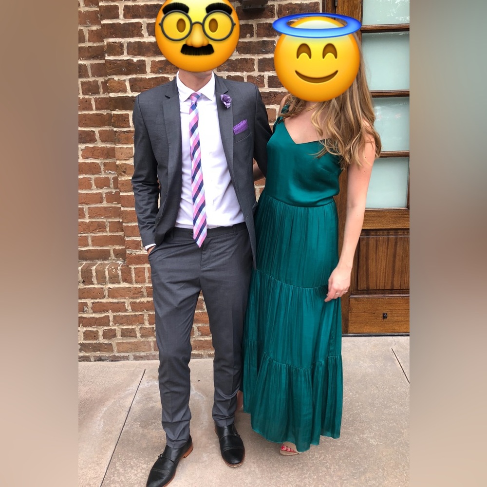Silky Teal Maxi / Cocktail Dress